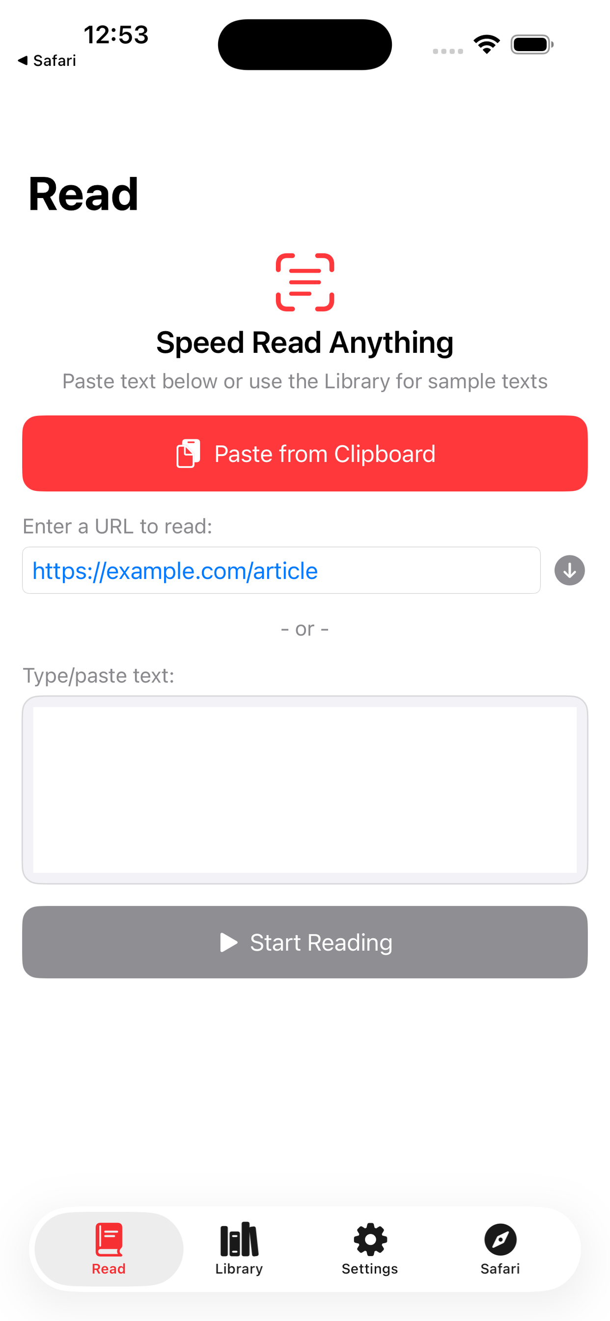 Pace Reader screenshot 3